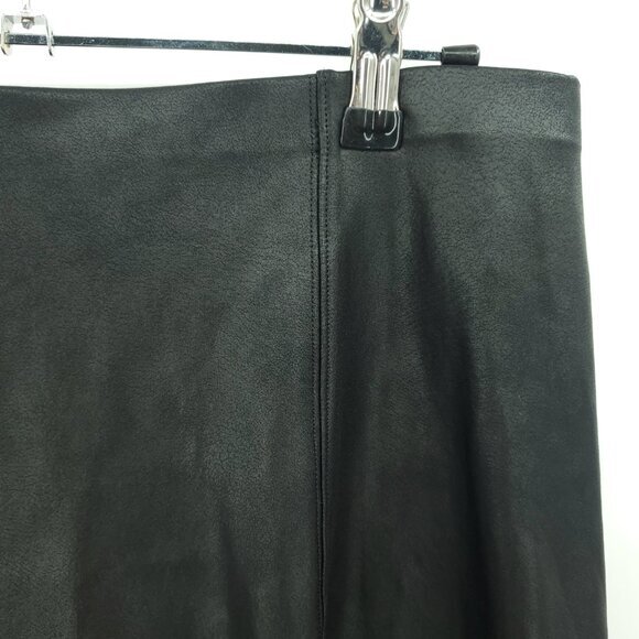 SPANX Faux Leather Skater Skirt M Black 50156R - Picture 6 of 15